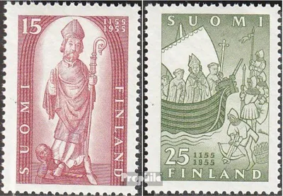 Produktbild von Briefmarken Finnland 1955 Mi 439-440 (kompl.Ausg.) postfrisch Christuslehre