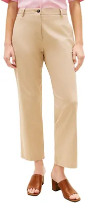 Productafbeelding van Tommy Hilfiger dames chino, model Co GMD Slim Straight, artikelnummer WW0WW49647, kleur beige, maat 32