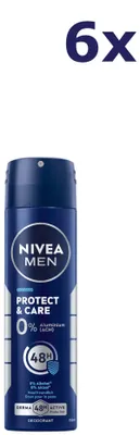 Produktbild von 6x Nivea Men 150 ml Protect Care Deodorant