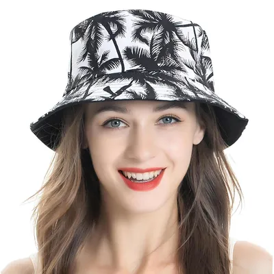 Produktbild von Damen Fischerhut Sommer Anglerhut mit Fruchtdruck 100% Polyester Einheitsgröße