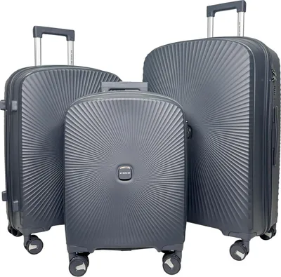 Produktbild von My Travel Bag Reisekoffer Neapel anthrazit-3er Set (M+L+XL)
