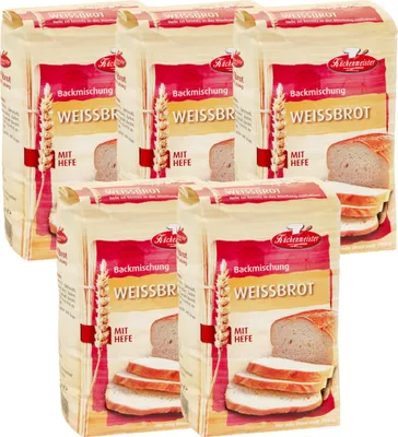 Produktbild von BIELMEIER Brotbackmischung Weissbrot 5 Stück á 500 g Küchenmeister