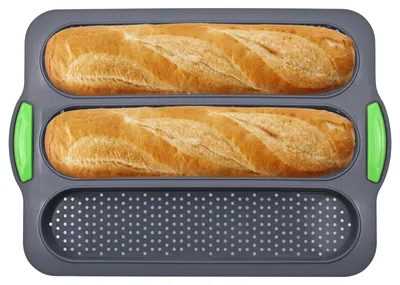 Produktbild von Silikon-Baguetteformen zum Backen von Brot und Gebäck
