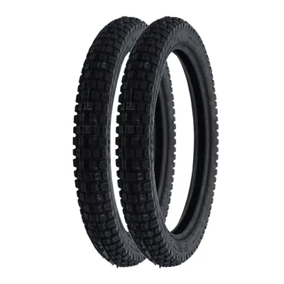 Produktbild von 2x Heidenau K46 Enduro Mopedreifen 2.75-17 47M TT mit Blockprofil
