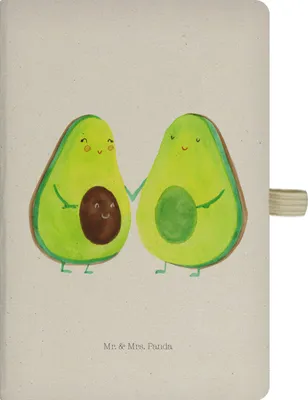 Produktbild von Mr. & Mrs. Panda skizzenbuch a4 Avocado Pärchen - Transparent - Geschenk, Liebe, Schwangerschaft, Familie, Adressbuch, Journal, notizbuch, Avocados, Tagebuch