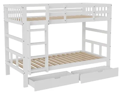 Produktbild von Kinderbett - Bettgestell aus Holz - 90x200 cm - Stil 2 - Zur Selbstmontage