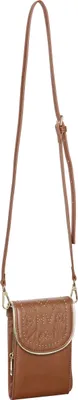 Produktbild von HV POLO Handytasche Argentina mit goldenen Perlen in cognac, Größe:onesize