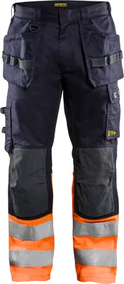 Produktbild von Blakläder® Multinorm Arbeitshose Inhärent 1489 1513 in div. Farben, Farbe:marineblau/orange, Größe:D120 (D30)