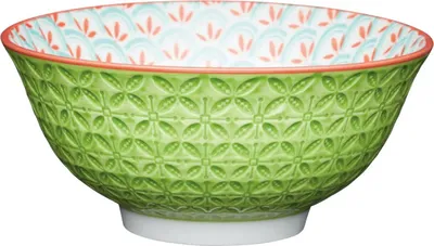 Produktbild von Keramik Stoneware Bowl, Schale, Schüssel 15,7 cm Geometric Line Bowl