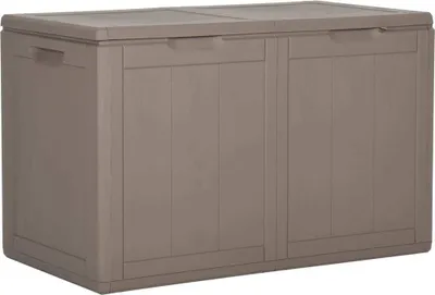 Produktbild von Garten-Aufbewahrungsbox 180 L Braun PP Rattan