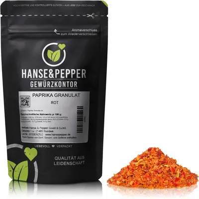 Produktbild von 100g Paprika Granulat rot