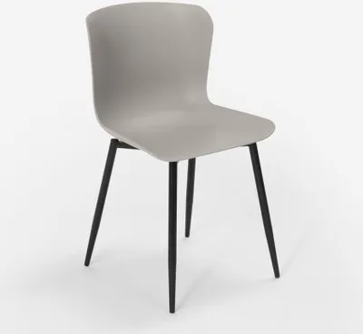 Immagine prodotto di Sedia di design moderno in polipropilene e metallo per cucina bar ristorante Chloe - Grigio