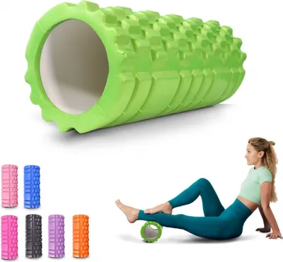 Obrázek produktu pro Mobiclinic Fitness, fasciální válec, FitRoller, pěna a EVA, 14x33 cm, Pilates, jóga, pro celé tělo, masážní válec, 3 stupně intenzity