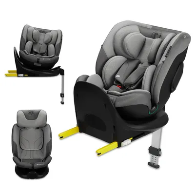Produktbild von Kinderkraft I-FIX i-Size - Kindersitz 40-150 cm - 360° Drehung - RWF/FWF - H-GUARD+ - SPS+ - EPP-Schaum - ISOFIX - Stützfuß - RECLINING - Grau