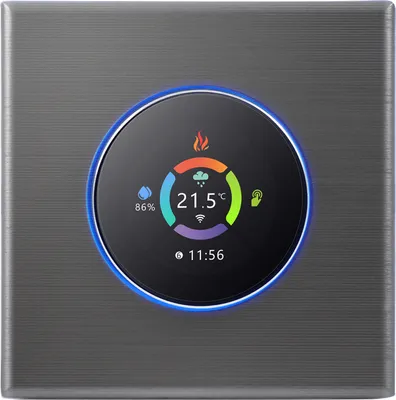 Produktbild von WiFi Smart Thermostat Temperaturregler Woechentlich programmierbare Tastensteuerung/Mobile APP/Sprachsteuerung Kompatibel mit Alexa/Google Home, fuer Wasser-/Gaskessel 5A