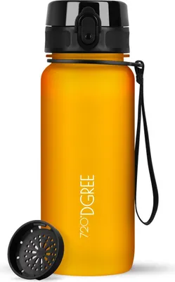 Obrázek produktu pro Láhev uberBottle softTouch s sítkem, 650 ml / medově žlutá / 720DGREE