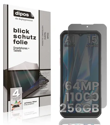 Produktbild von Blickschutzfolie für OUKITEL WP55S matt Schutzfolie Folie Display Schutz dipos