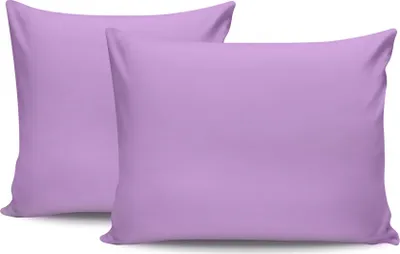 Produktbild von L'Essentiel Linge de Maison, Tonne Viole - 36, Kissenbezug-Set (2 Stück) (EU) (IT), 100 % BAUMWOLLE RANFORCE, Lila,  50 x 80 cm
