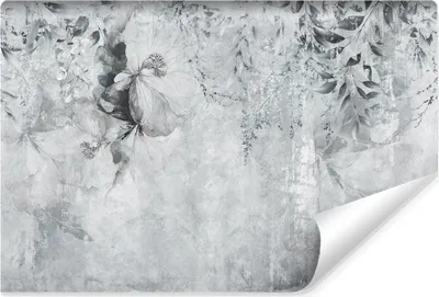 Produktbild von Muralo Vlies Fototapete Blumen Blätter Pflanzen BETON Abstraktion Vintage Br. 368cm x Hö. 254cm