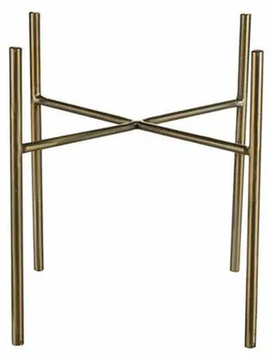 Produktbild von Ter Steege Blumentopf-Pflanzenstander - gold - H16 x B17 cm