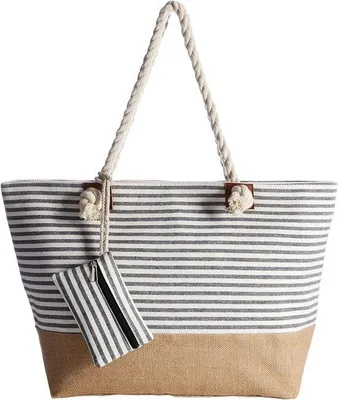 Produktbild von Große Strandtasse XXL für Frauen, groß, mit Reißverschluss