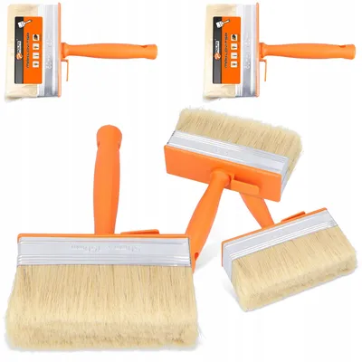 Produktbild von Polax Tapezierpinsel 150 mm Flachpinsel Flächenstreicher 2 Stück
