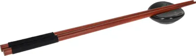 Produktbild von Krumble Stäbchenhalter - Stäbchenhalter - Stäbchenablage - Sushi-Stäbchenhalter - Sushi-Service - Keramik - Rund - Schwarz - Grau - Blau - 4,5 x 4,5 x 1,5 cm