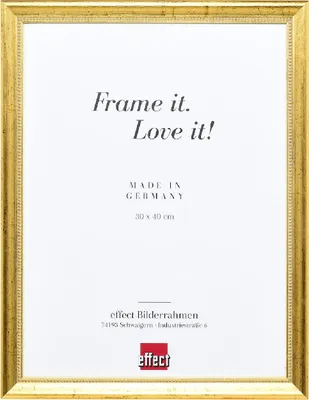 Zdjęcie produktu dla Efektowa drewniana ramka na zdjęcia Profil 85 Gold 15x20 cm szkło antyrefleksyjne