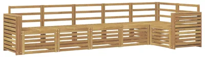 Obrázok produktu pre Sada záhradných sedacích prvkov pre 6 osôb, biela, rozmer 310 x 132,5 x 73 cm