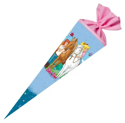 Produktbild von Nestler Schultüte Bibi & Tina 70cm mit Filzverschluss