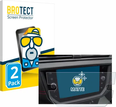 Produktbild von 2x BROTECT Schutzfolie für Seat Arona FR Stereo BJ 2019 Displayschutz Displayschutzfolie Folie Matt Entspiegelungsfolie