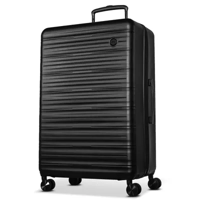 Produktbild von Cocoono® Emotion Koffer Frozen Black - GROßER 96L Premium Trolley – Stilvoller Reisekoffer mit Rollen – TSA-Schloss - Hartschalenkoffer