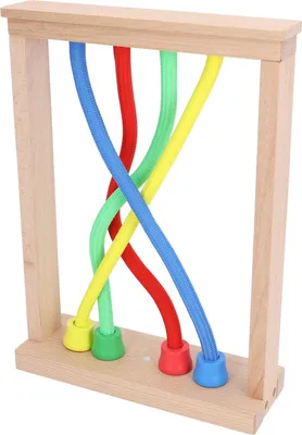 Obrázok produktu pre Detská viazacia hra z dreva na zlepšenie logického myslenia, farebná, silný magnet, magnetická