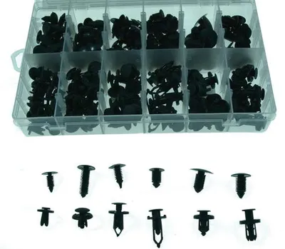 Image de Clips CAR, 192 pièces, 6,3-10 mm
