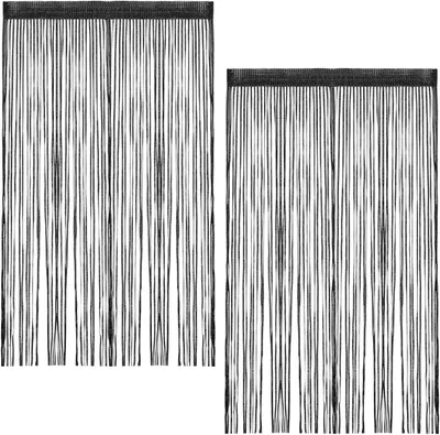 Zdjęcie produktu dla Sznurkowy zadaszenie 100 x 200 cm, 2 sztuki, czarny, zasłona sznurkowa