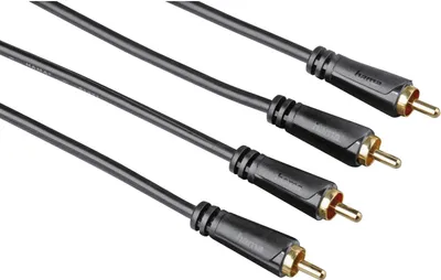 Produktbild von Hama 00122282, 2 x RCA, Männlich, 2 x RCA, Männlich, 1,5 m, Schwarz