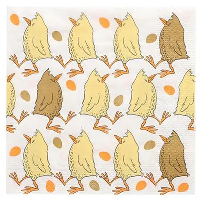 Produktbild von Servietten, 3-lagig 1/4-Falz 33 cm x 33 cm "Påsktider"