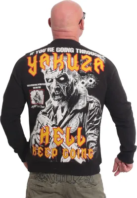 Produktbild von Yakuza Herren Hell Pullover, Schwarz, 3XL