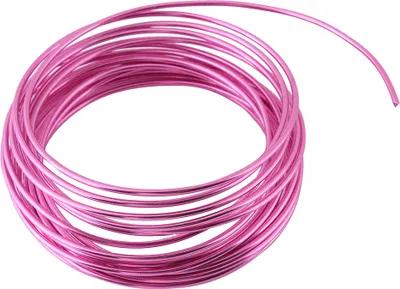 Obrázok produktu pre 5 Meter / Roll 2 mm runde Oxidation Aluminiumdraht DIY -Accessoires für Handwerksherstellung (rosa)