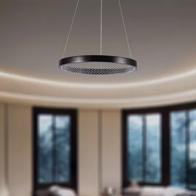 Immagine prodotto di Plafoniere di design - Lampade a sospensione di design - IP20 - Corpo nero - 19 Watt - 2160 Lumen - 4000K