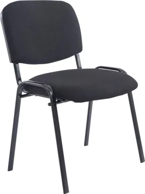 Produktbild von CLP Stapelstuhl Ken XL Stoff stapelbar und mit robustem Metallgestell schwarz