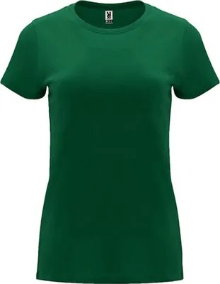 Produktbild von Roly CA6683 | Damen Capri T-Shirt, Tailliert und eng anliegend geschnitten - Farbe: Bottle Green 56 - Größe: S