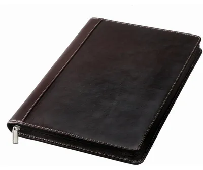 Produktbild von Schreibmappe Monaco A4 Leder dunkelbraun