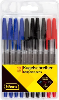 Obrázek produktu pro Sada 10 kuličkových per – různé barvy