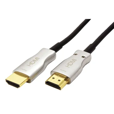 Obrázek produktu pro Goobay 65568, 30 m, HDMI Typ A (standardní), HDMI Typ A (standardní), 3D kompatibilita, 18 Gbit/s, Černá, Stříbrná