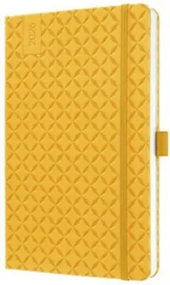 Image de sigel Calendrier livre Jolie Flair 2026 similicuir A5 jaune