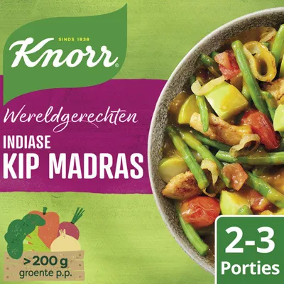 Immagine prodotto di Knorr Wereldrechte Indian Kip Madras, 325g – Piatto pronto piccante