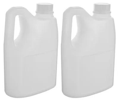 2 Kunststoffflaschen mit Henkel, 2 l, wiederverwendbar