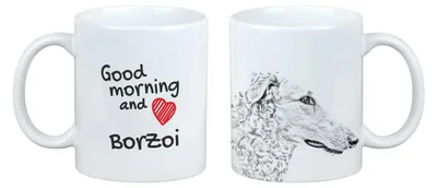 Image de Art-Dog Mug en céramique – Barzoi