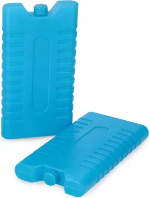 Image de Accumulateurs de froid et éléments réfrigérants - Pour glacières et sacs isothermes - Lot de 2 - Réutilisables - Longue durée de refroidissement - Bleu
